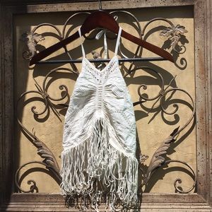 Festival White Crop Top